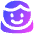 User Face Female Icon from Flex Gradient Set