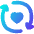 User Feedback Heart Icon from Flex Gradient Set