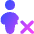 User Full Body Delete Cross Icon from Flex Gradient Set
