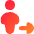 User Full Body Following Icon from Flex Gradient Set
