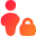 User Full Body Lock Privacy Icon from Flex Gradient Set