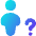 User Full Body Question Query Icon from Flex Gradient Set