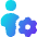 User Full Body Setting Gear Icon from Flex Gradient Set