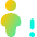 User Full Body Warning Icon from Flex Gradient Set