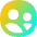 User Multiple Circle Icon from Flex Gradient Set