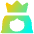 User Queen Crown Icon from Flex Gradient Set