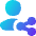User Share Icon from Flex Gradient Set