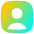 User Square Single Icon from Flex Gradient Set