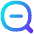 Zoom Out Icon from Flex Gradient Set