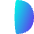 First Quarter Moon Icon from Flex Gradient Set