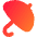 Open Umbrella Icon from Flex Gradient Set