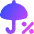 Rain Chance Icon from Flex Gradient Set