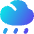 Rain Cloud Icon from Flex Gradient Set