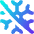 Snow Flake Cross Icon from Flex Gradient Set