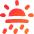 Sun Rain Icon from Flex Gradient Set