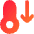 Thermometer Decrease Icon from Flex Gradient Set