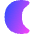 Waning Cresent Moon Icon from Flex Gradient Set