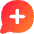 Chat Bubble Oval Add Icon from Flex Gradient Set