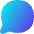 Chat Bubble Oval Icon from Flex Gradient Set