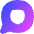 Chat Bubble Oval Protect Icon from Flex Gradient Set