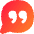 Chat Bubble Oval Quotation Icon from Flex Gradient Set