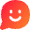 Chat Bubble Oval Smiley 1 Icon from Flex Gradient Set