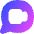 Chat Bubble Video Call Oval Icon from Flex Gradient Set