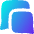 Chat Two Bubbles Square Icon from Flex Gradient Set