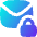 Inbox Lock Icon from Flex Gradient Set