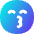 Smiley Emoji Kiss Happy Icon from Flex Gradient Set