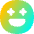 Smiley Sparks Icon from Flex Gradient Set
