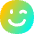 Smiley Wink Icon from Flex Gradient Set