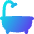Bath Tub Icon from Flex Gradient Set