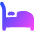Hotel Bed 4 Icon from Flex Gradient Set