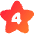 Hotel Four Star Icon from Flex Gradient Set