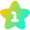 Hotel One Star Icon from Flex Gradient Set
