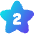 Hotel Two Star Icon from Flex Gradient Set