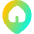 Location Pin Building Home Icon from Flex Gradient Set