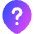 Location Pin Mark Help Icon from Flex Gradient Set