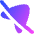Navigation Arrow Off Icon from Flex Gradient Set