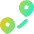 Pins Distance Icon from Flex Gradient Set