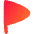 Triangle Flag Icon from Flex Gradient Set