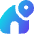 Location Home Icon from Flex Gradient Set