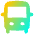 Bus Front Icon from Flex Gradient Set
