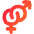 Gender Hetero Icon from Flex Gradient Set