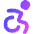 Wheelchair 2 Icon from Flex Gradient Set