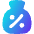 Discount Percent Bag Icon from Flex Gradient Set