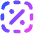 Discount Percent Cutout Icon from Flex Gradient Set