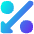 Discount Percent Decrease Icon from Flex Gradient Set