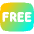 Tag Free Square Icon from Flex Gradient Set